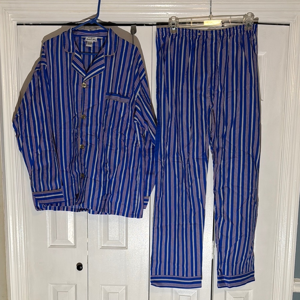 Michael Allan Blue Classic Pajama Set
